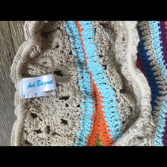 Multi colored Beach Crochet shorts by ANDI BAGUS - Picture 3 of 4